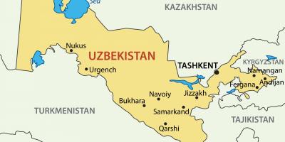 Capitale de l'Ouzbékistan carte